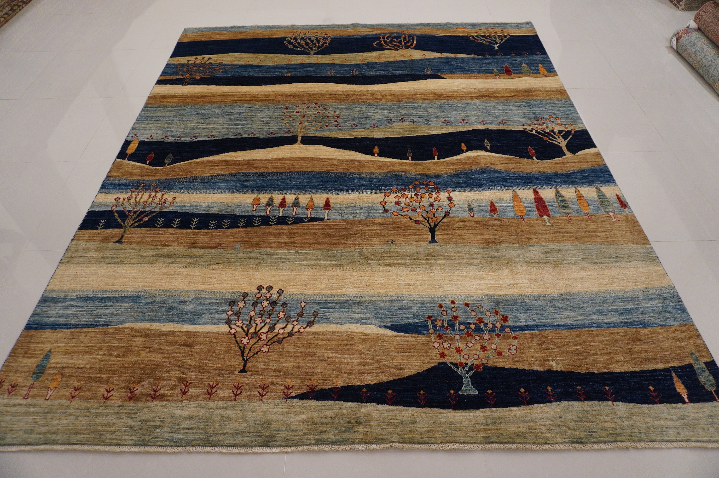 8x10 Gabbeh Area Rug Afghan Handmade Natural Dyes wool rug Etsy