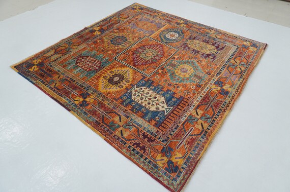 ラグ・カーペット Baluch rug Afghan Baluch Rug 4x6, Handmade, Tribal, Geometric, New