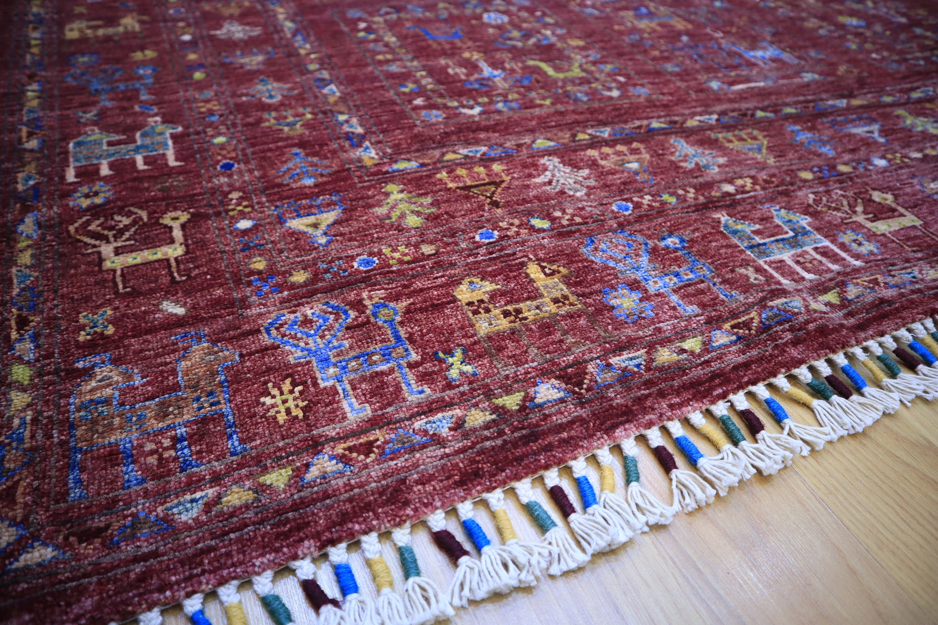 6x8 Gabbeh Area Rug Afghan Handmade 100 Natural dyes Wool Etsy