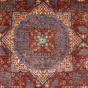 5x7 Brown Mamluk Area Rug - Super Fine Hand Knotted Veg Dye Wool ...