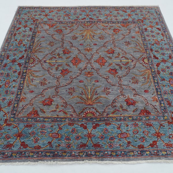 7x7 Square Wool Rug Etsy