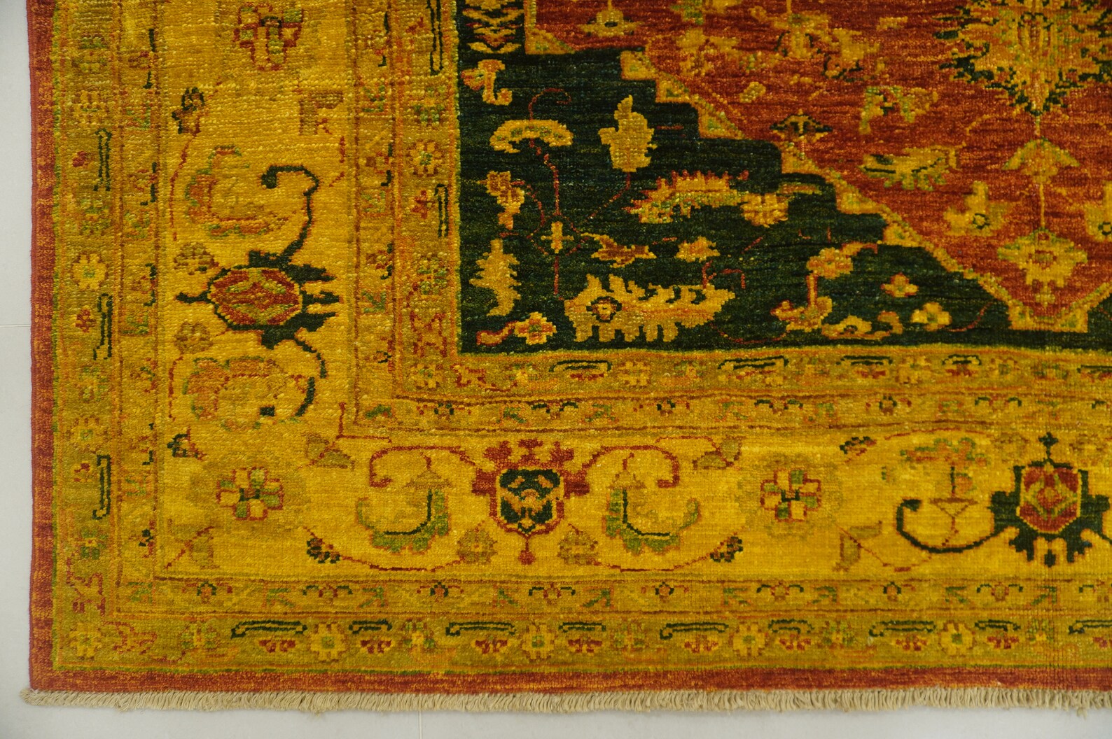 5x5 Square Overdyed Rug Afghan Hand Knotted Wool Area Rug Etsy