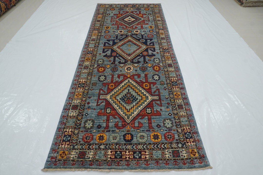爆安セール 特大 アフガン 手織りラグ RUG 212cm X 118cm 爆安セール 爆安セール 特大 アフガン 手織りラグ RUG 212cm X 118cm 爆安セール