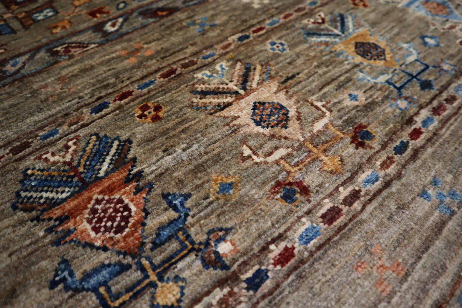 Gray 5x7 Tribal Area Rug Afghan Natural Organic Dye Handmade Etsy