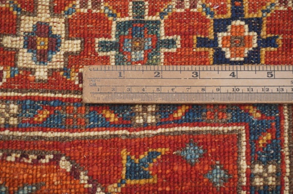 Red 3x4 Ersari Area Rug Afghan Hand Knotted Veg Dyes Wool Oriental