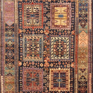 Handgeknüpfter afghanischer Baluch Boho Teppich 5x7 - Schlafzimmer Teppich - Teppiche Wohnzimmer - Kinderzimmer Teppich