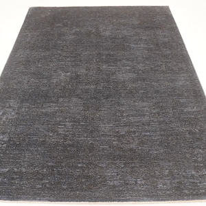 6x7 Charcoal Gray Overdyed Turkish Oushak Area Rug - High End Quality Hand knotted wool Rug - Bedroom rug - Living Room Rug - 5'7x7'3