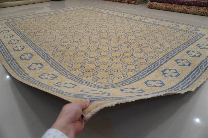 CLEARANCE 10x14 Khotan Vintage Area Rug Afghan Handmade Wool Etsy