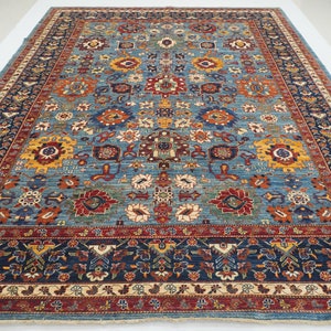 9x12 Blue Bidjar Area Rug - Persian Style Afghan Hand knotted Wool Veg dye Oriental Rug - Rug for living room - Bedroom Rug - 9&#39;1&quot;x11&#39;10&quot;