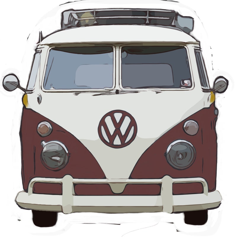 Outer Banks Sticker Microbus Volkswagen Van Sticker Pogue Etsy