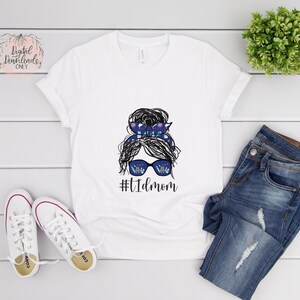 Type 1 Diabetes Mom Sublimation Transfer Graphic | Messy Bun, Diabetes, Diabetes Awareness, Instant Download, PNG File, Digital Download image 6