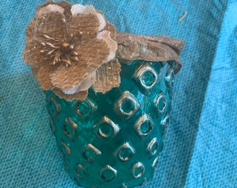 Turquoise decorated vase