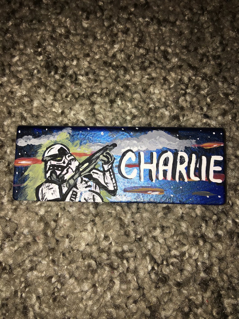 Hand Painted Name s Accessories Lanyards Badge Holders