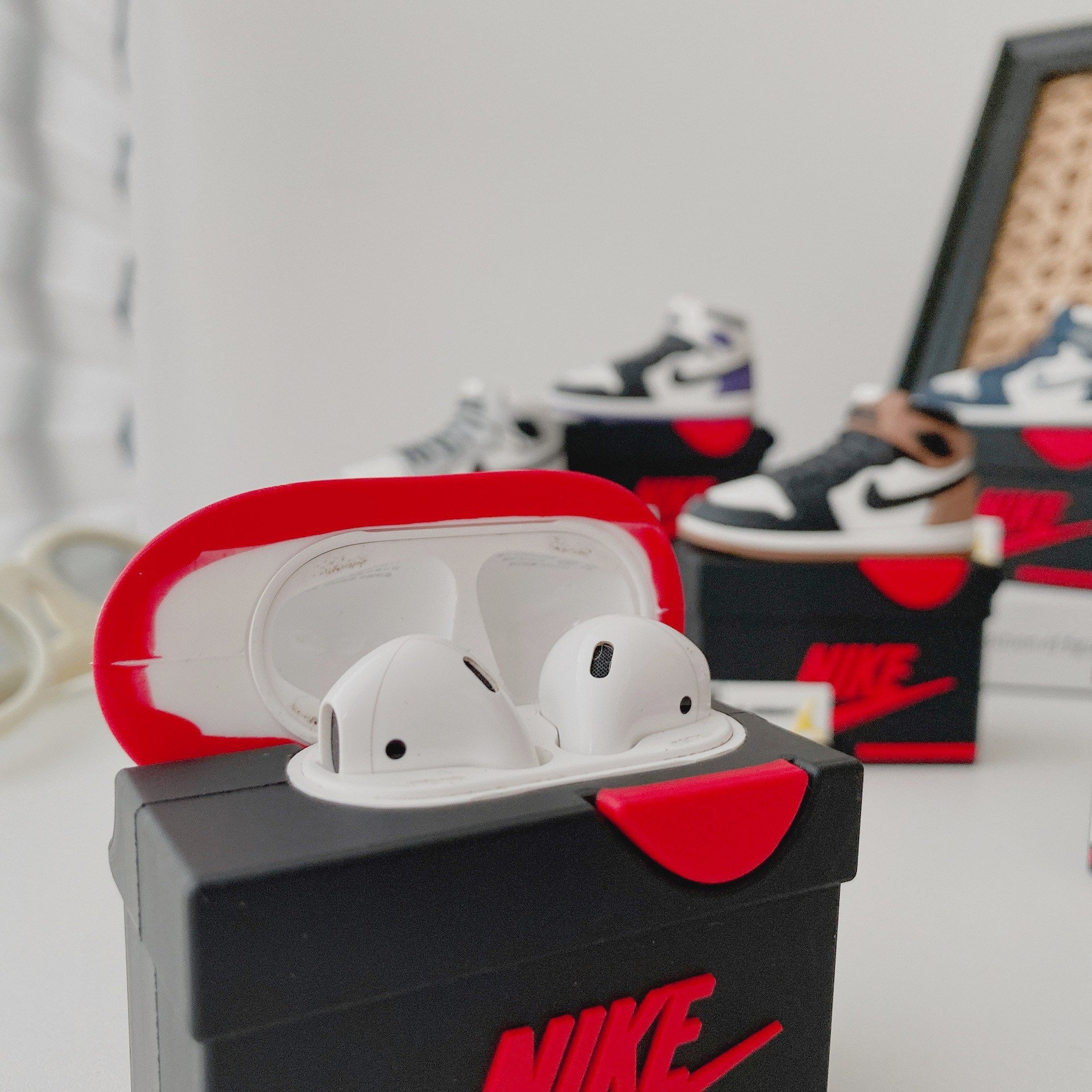 Air Jordan AirPods Case with shoebox design. AirPods case for Etsy