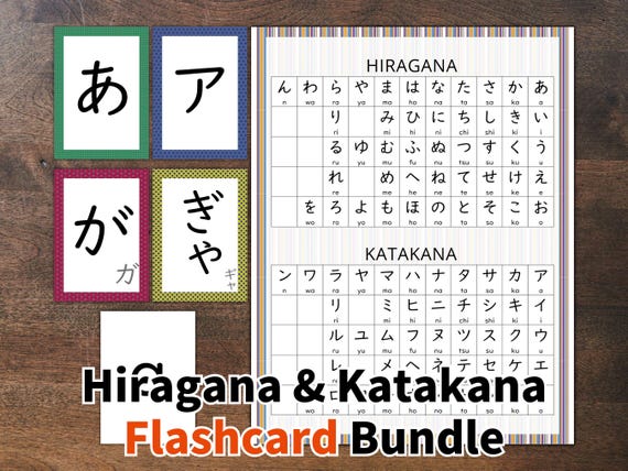 Gatuida Cartes Apprentissage Japonais – Hiragana Et Katakana Avec Anneau, Flash Cards Débutants, étude Rapide, Transport Facile