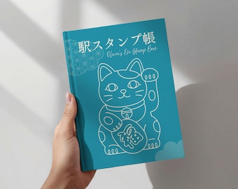 Eki Stamp Book Personalized | Maneki Neko Journal Japan