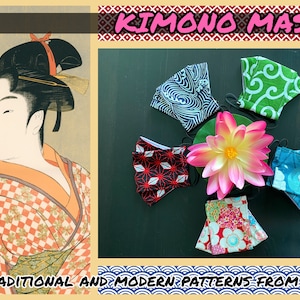 Origami-style Kimono Masks