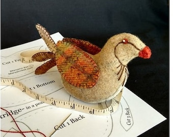 Partridge Pattern, Wool Bird Pattern, Pattern and Instructions