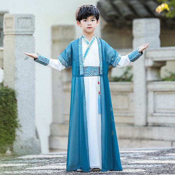 Boys Costumes 2023 Children's Hanfu Chinese Style Young Master Suits Boys Tang Suits Costumes