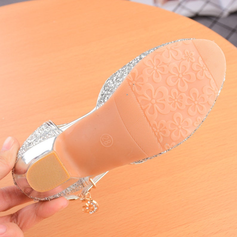 Girls Princess Shoes Little Girls Crystal Slippers Dress Shoes Catwalk