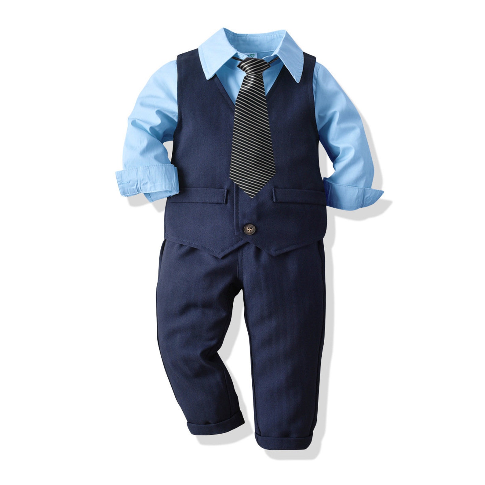 Boys Dress Formal Suit Children Baby Gentleman Vest Shirt Etsy