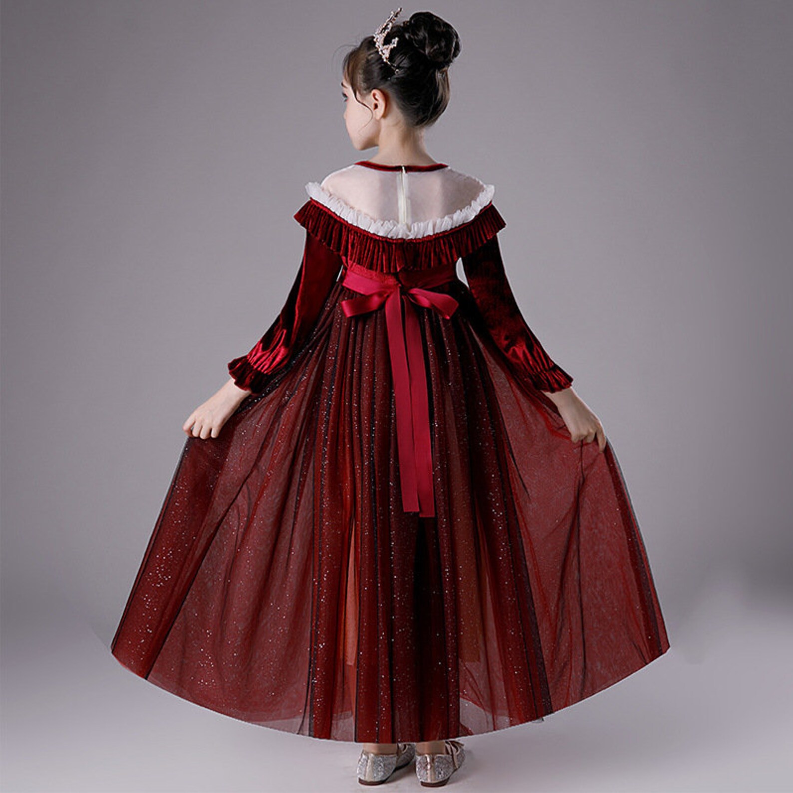 Children's Red Princess Dress Girl Tutu Skirt Christmas Etsy — free download