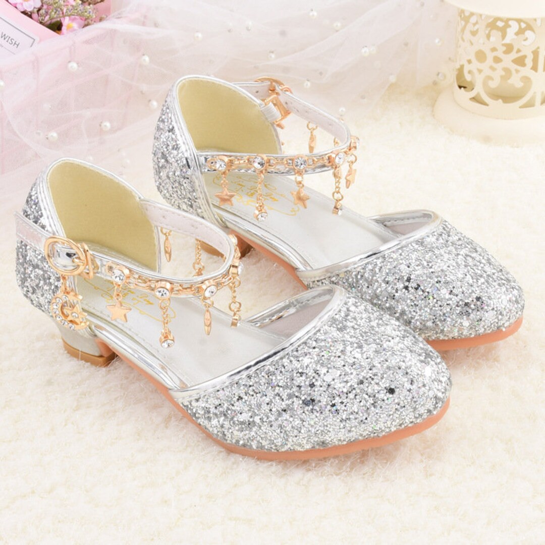 Girls Princess Shoes Little Girls Crystal Slippers Dress Shoes Catwalk