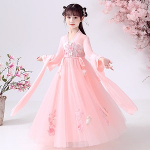 Girls Hanfu Chinese Style Super Fairy Skirt Girl Summer Dress Children's Costume Skirt