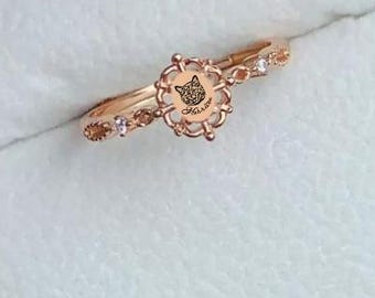 Custom Cat Memorial Ring, Sterling Silver Ring, Pet Jewelry, Personalized Gift