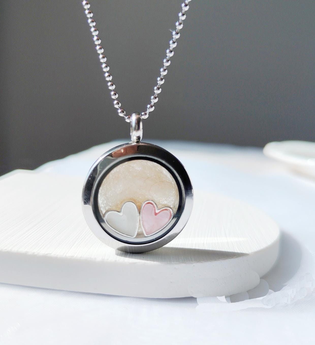 Pet Teeth Keepsake Necklace, Pet Fur Necklace, Pet Hair Memorial, Pet Memorial Gift, Pet Jewelry, Personalized Gift For Her