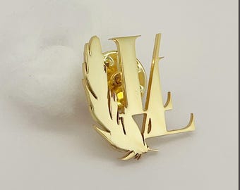 Personalized Pin With Logo, Custom Name Brooch, Lapel Pin, Hat Pin, Custom Jewelry, Bridesmaid Gifts, Wedding Favor, Christmas Gift