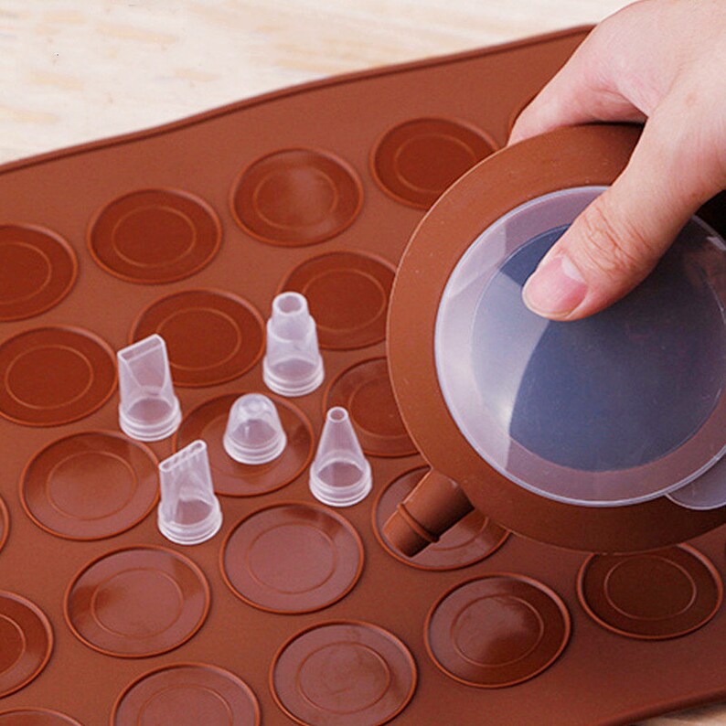 48 Capacity Macarons Silicone Mat Baking Mold Silicone Macaron Etsy