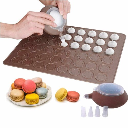 48 Capacity Macarons Silicone Mat Baking Mold Silicone Macaron Etsy