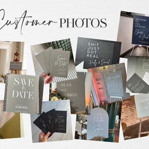 Modern Minimalist Wedding Welcome Sign: Personalized Foamex Board (A1, A2 or Digital) image 9