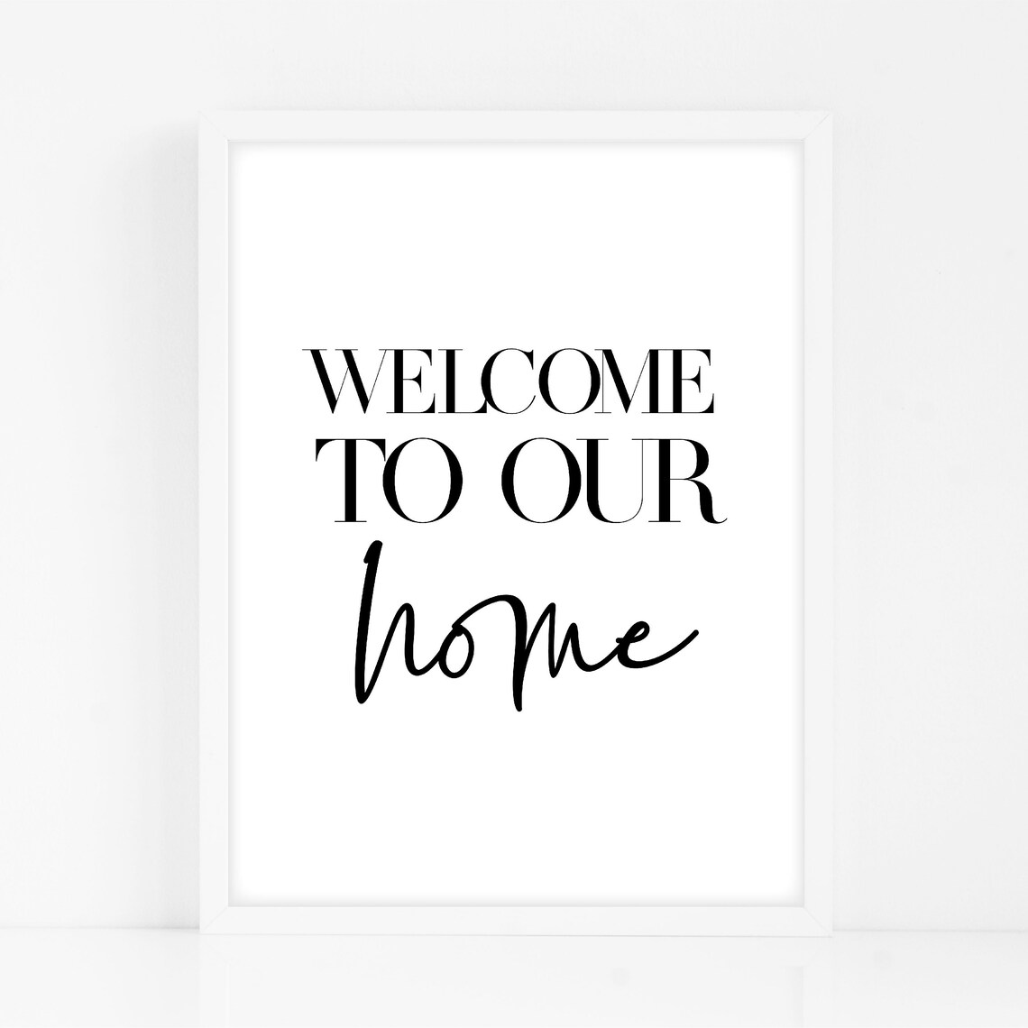 to Our Home Black Home Decor Print sizes A4 A5 5 Etsy UK