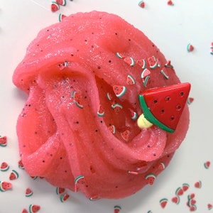 6oz Watermelon Slime, Scented Slime, Icee Slime, BluppySlimes