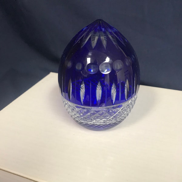 AJKA Crystal Cobalt Blue Egg