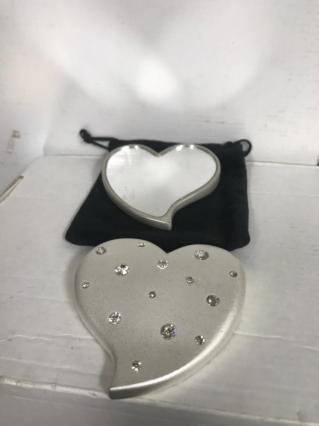Vintage Heart Shaped Mirror - Etsy