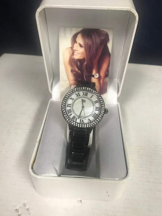 Melania Trump  Fashion Watch With Black Band  and… - image 1