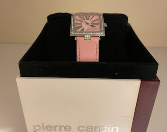 Vintage Pierre Cardin Watch With Pink Face