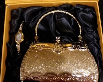 Vintage Manhattan Purse and Matching Watch Set