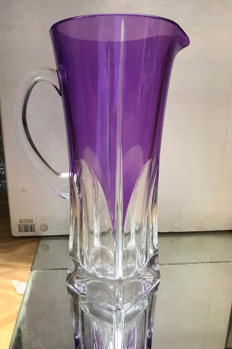AJKA Crystal Amethyst Pitcher - Etsy