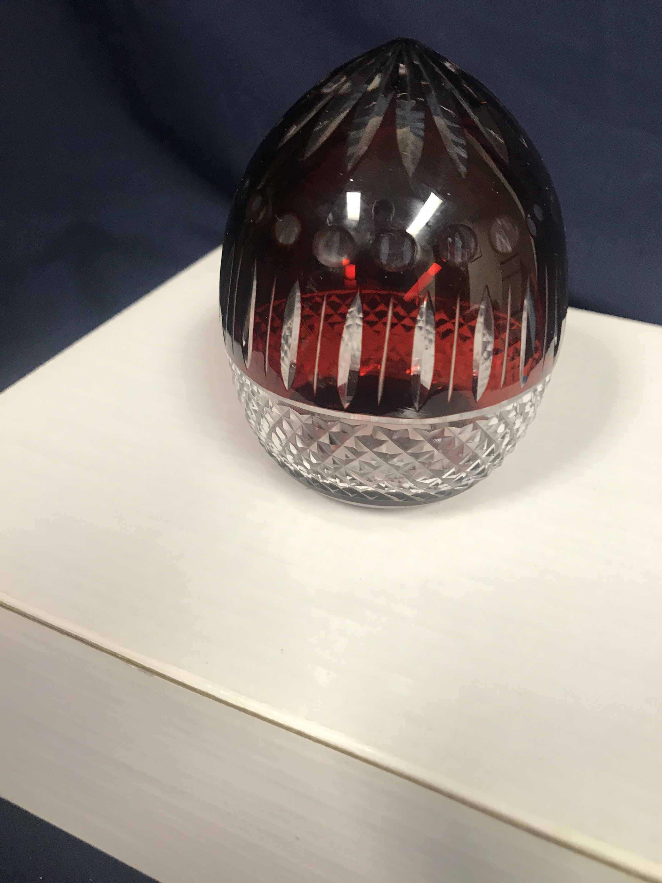 AJKA Crystal Ruby Red Egg Etsy