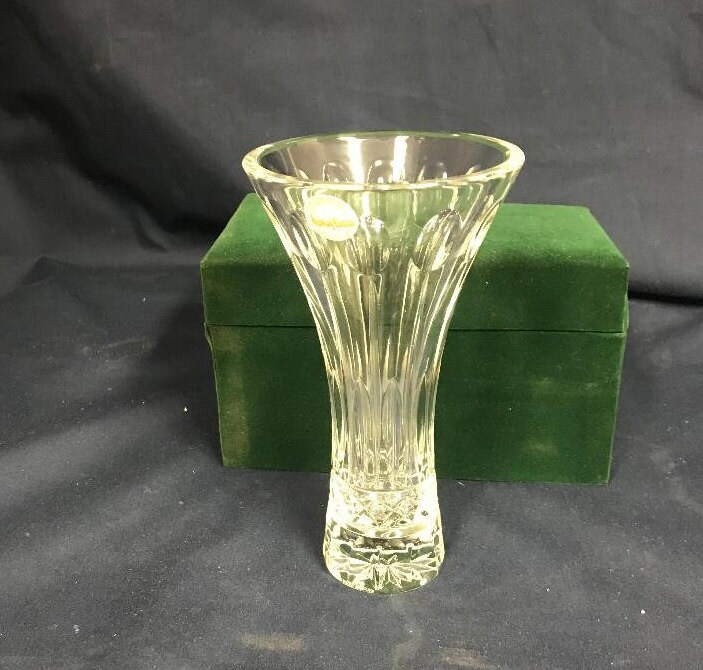 Vintage Neiman Marcus Crystal Vase Etsy