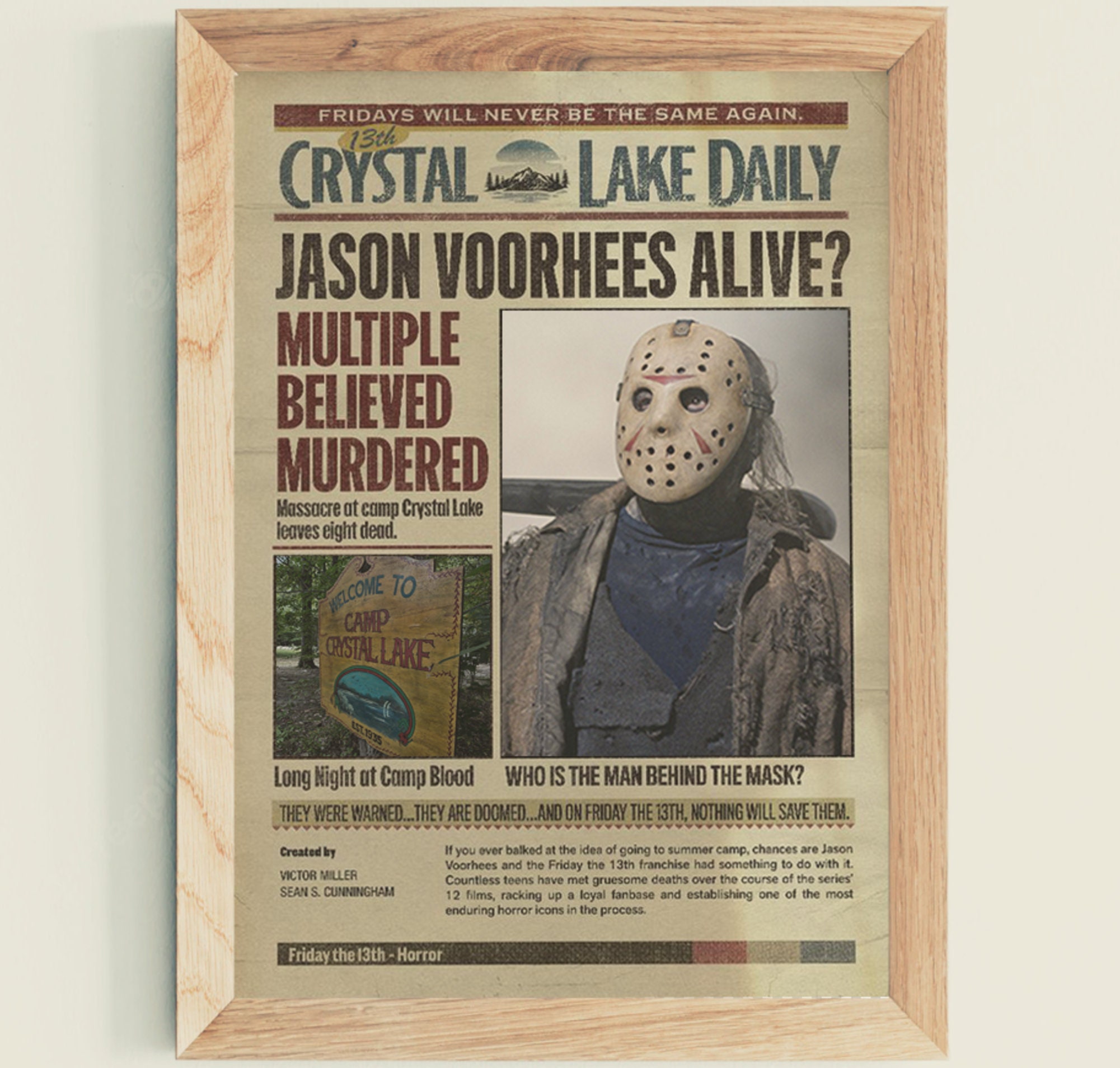 Poster Friday the 13th - Jason Voorhees, Wall Art, Gifts & Merchandise