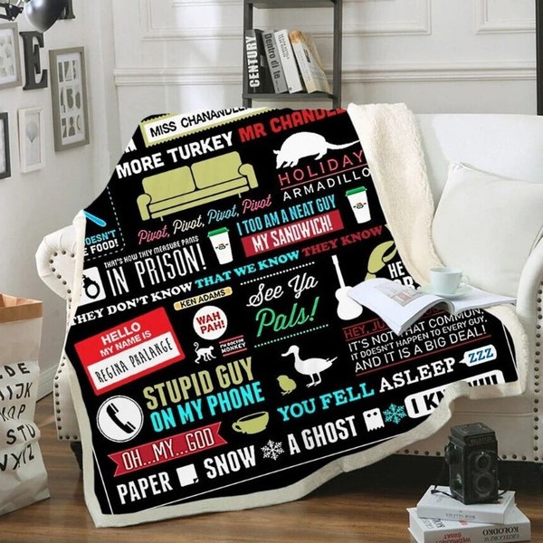 Friends Blanket Tv Show Etsy