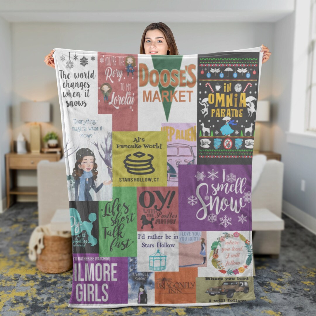 Gilmore Girls Fleece Blanket Rory Gilmore Lorelai Gilmore Etsy
