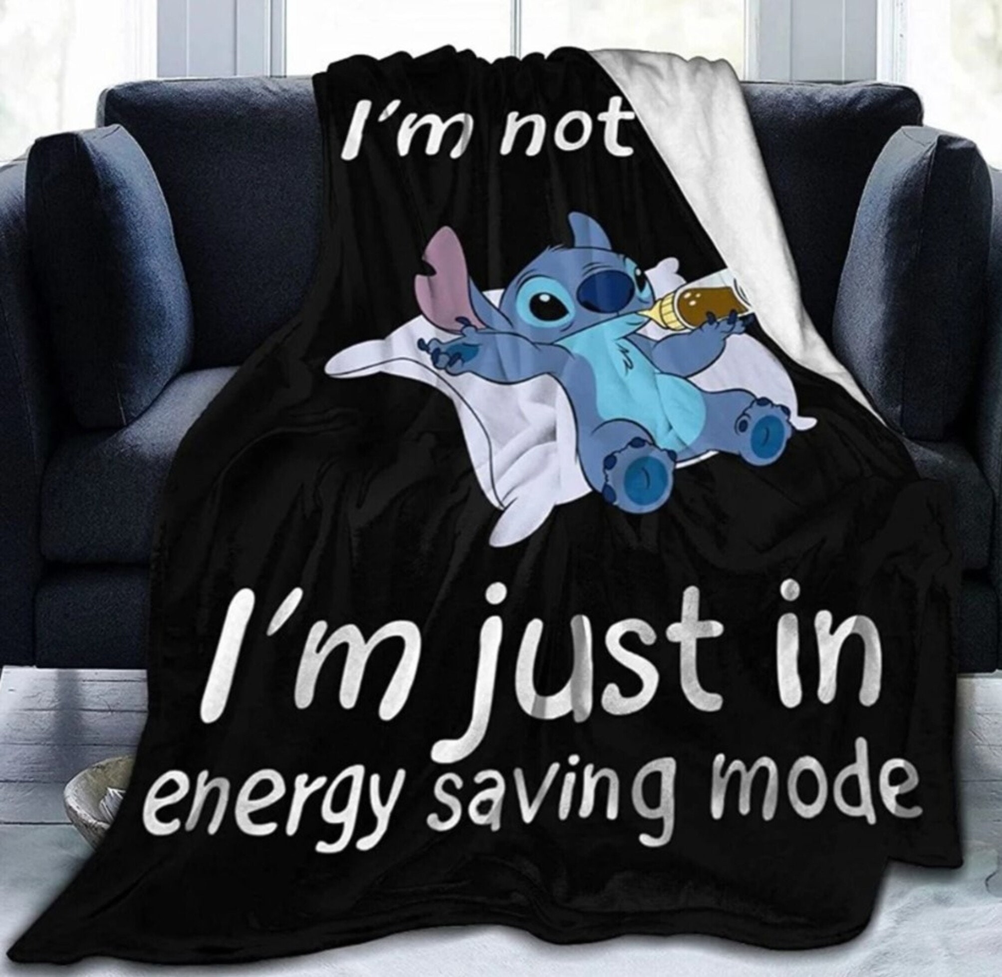 Stitch Im Not Lazy Im Just in Energy Saving Mode