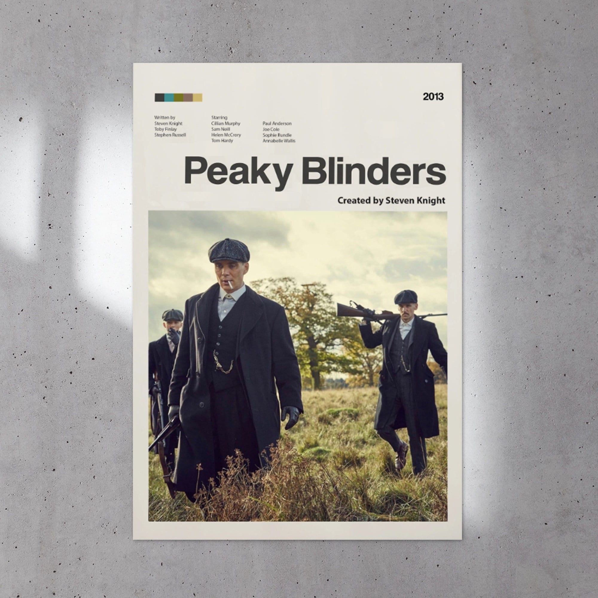 Peaky Blinders British Crime Drama Tv Series Thomas Shelby Minimalist Poster