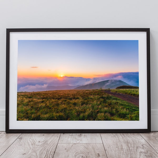 Instant Download Digital Art • Carvers Gap, Roan Mountain, Tennessee, Blue Ridge Mountains Sunrise • Photography {DIGITAL DOWNLOAD}